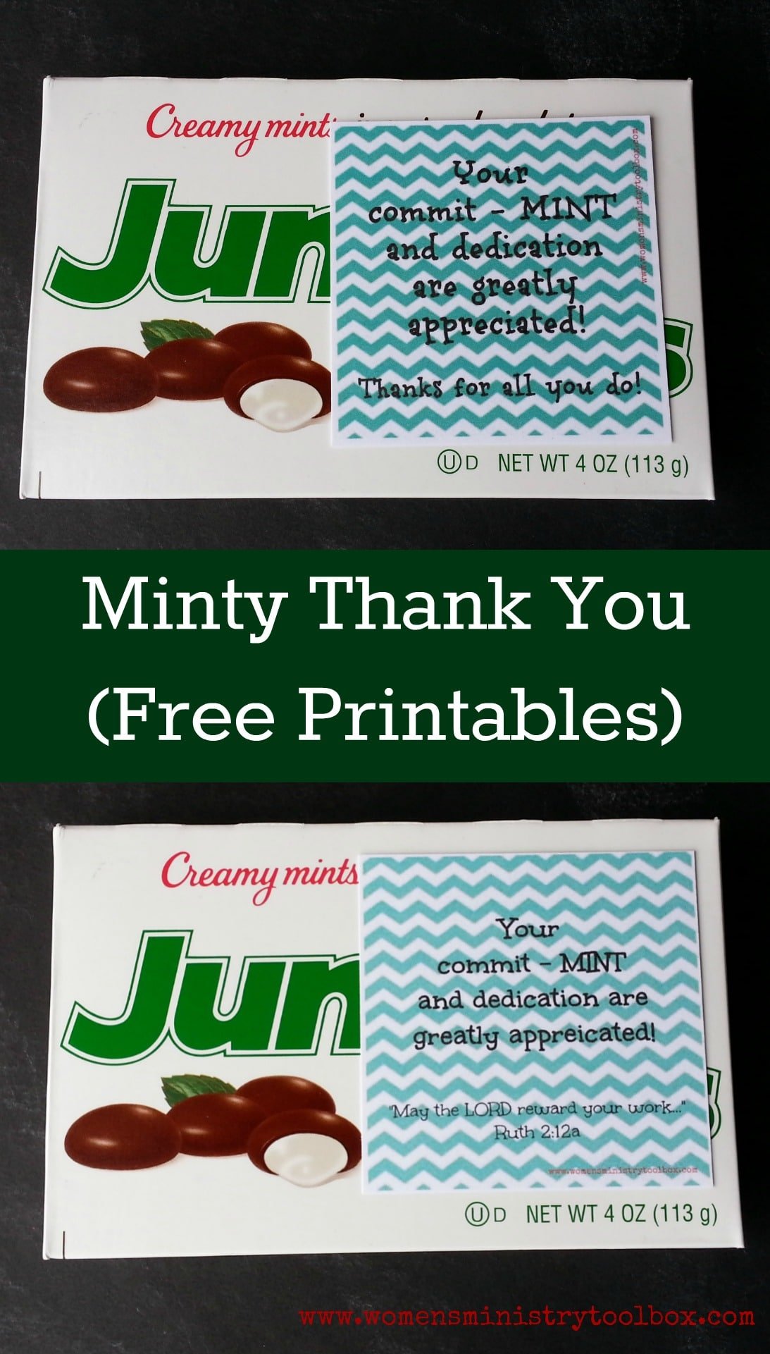 Minty Thank You (Free Printable) - Women's Ministry Toolbox