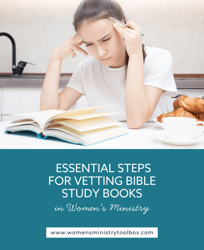 Struggling to select sound Bible study books? Discover Cyndee Ownbey’s essential tips for vetting Christian books, spotting red flags, and protecting your women’s ministry from false teaching. 