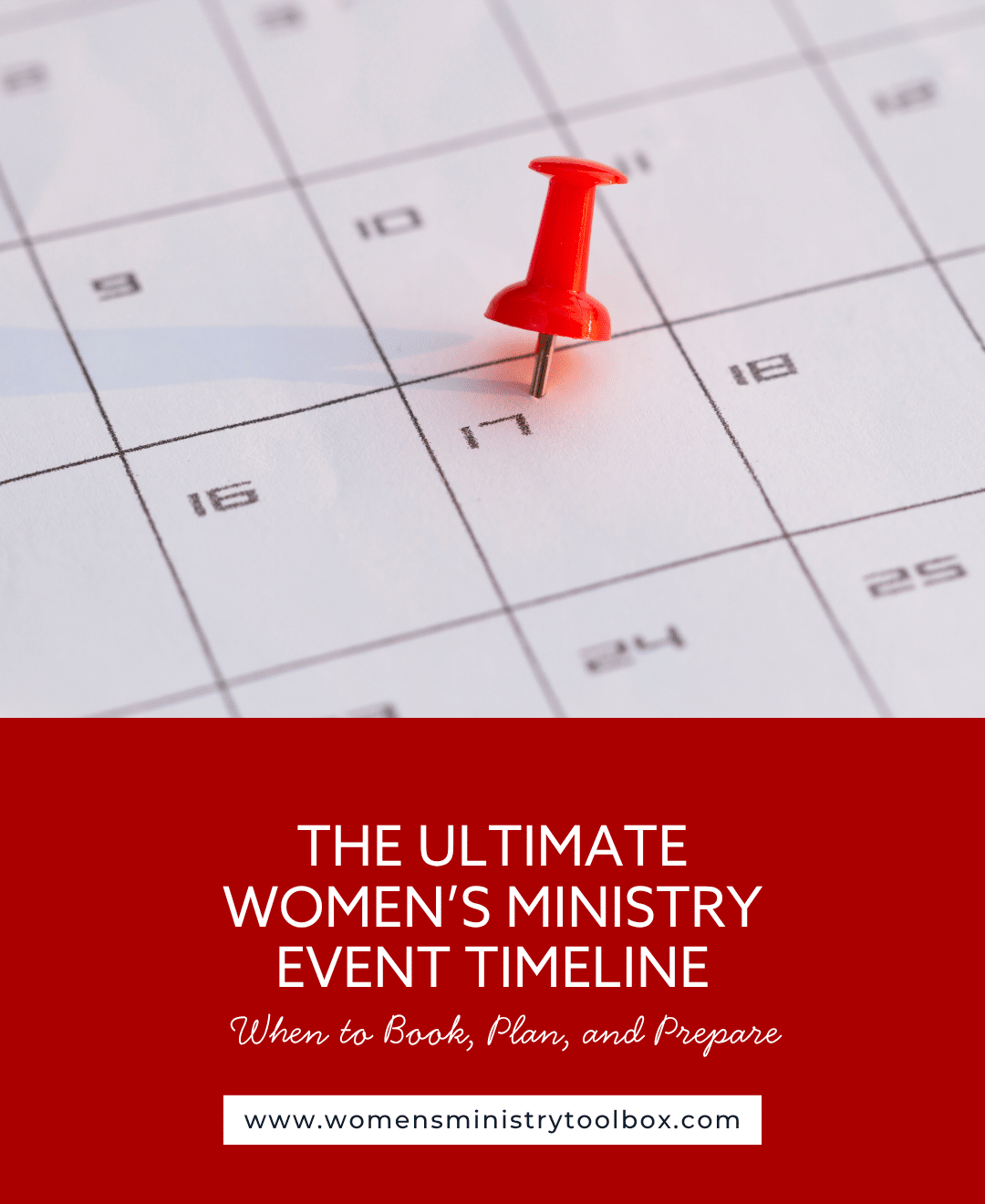Struggling to plan your women’s ministry event? Check out the ultimate event timeline from Cyndee Ownbey of Women’s Ministry Toolbox. Learn how to book speakers, secure venues, close registration, and more—without the stress!